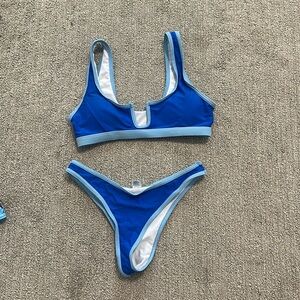Blue bikini